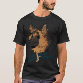 Long Haired German Shepherd 301 Tシャツ (正面)