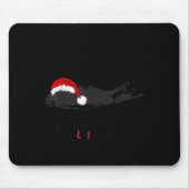 Long Island Christmas - Long Island Map With Santa マウスパッド (正面)