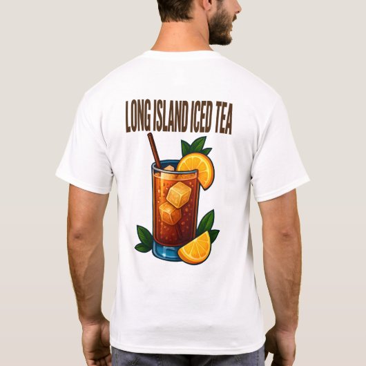 Long Island Iced Tea T-Shirt – Bold Retro Cocktail Tシャツ (裏面)