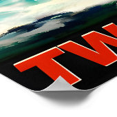 Long Island New York TWA Trans World Airlines ポスター (角)