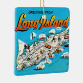  Long Island, NY Greeting セラミックオーナメント (右)