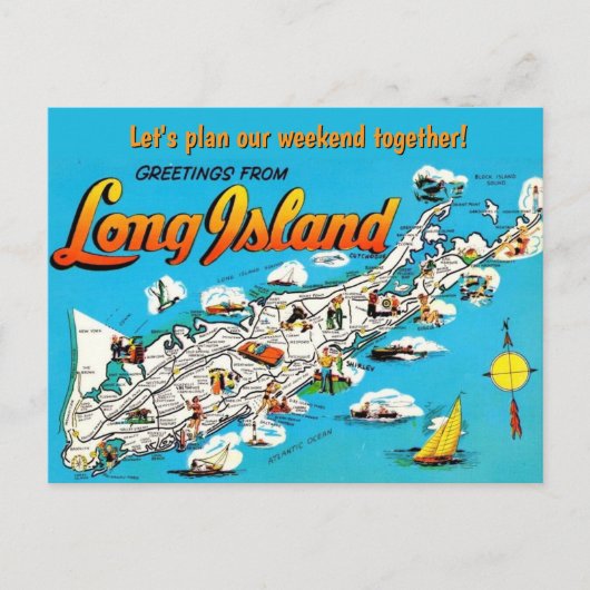  Long Island, NY Occasion Postcard ポストカード (正面)