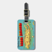 Long Island Postcard Luggage Tag ラゲッジタグ (正面縦)