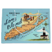 Long Island Retro Large Gift Bag ラージペーパーバッグ (正面)