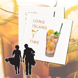 Long Island Tee Time Cocktail Napkin スタンダードカクテルナプキン