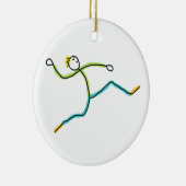 Long Jump Stickman セラミックオーナメント (右)