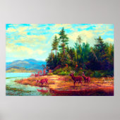 Long Lake Arthur Fitzwilliam Tait 1882のビュー ポスター (正面)