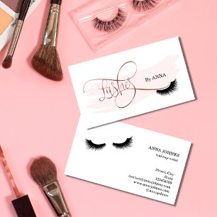 Long Lash Extension Makeup Artist Beauty Salon 名刺
