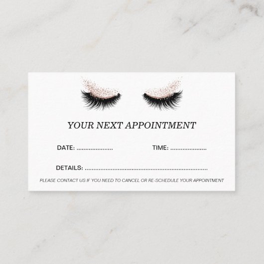 Long Lash Extension Makeust Artist Business Card V 名刺 (裏面)