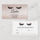 Long Lash Extension Makeust Artist Business Card V 名刺 (正面/裏面)