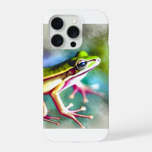 Long legged frog 100924AREF149 - Watercolor iPhoneケース (裏面)