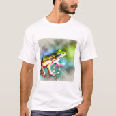 Long legged frog 100924AREF149 - Watercolor Tシャツ (正面)