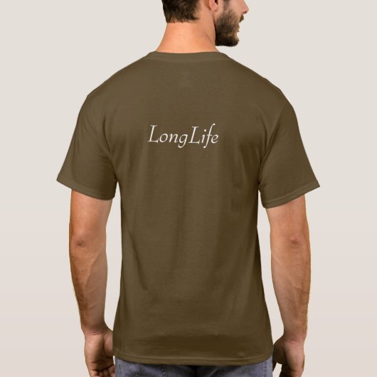 Long Life Motivational T-Shirt – Quick Fun Message Tシャツ (裏面)