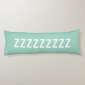 Long light teal body pillow with custom text ボディピロー (裏面)