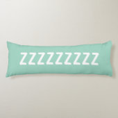 Long light teal body pillow with custom text ボディピロー (正面)