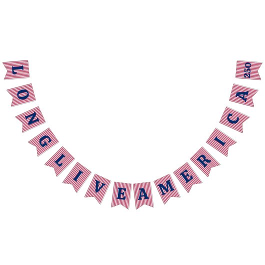 Long Live America 250th Independence Day バンティングフラッグ (全)