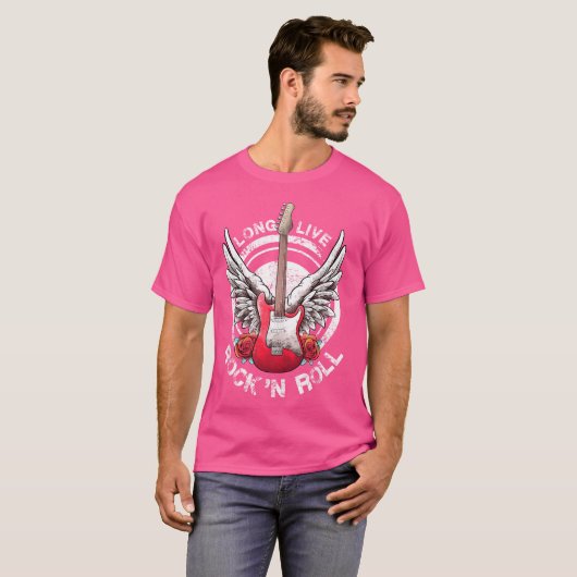 Long Live Rock Roll Electric boy Tシャツ (正面フル)