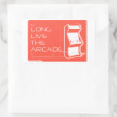 Long Live the Arcade 長方形シール (バッグ)