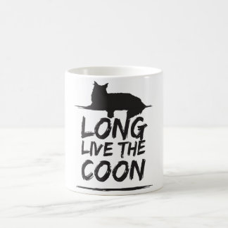 Long Live The Coon! Maine Coon Katzen Kaffeetasse コーヒーマグカップ