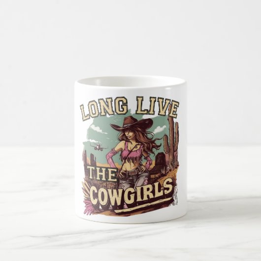 Long live the cowgirl コーヒーマグカップ (中央)