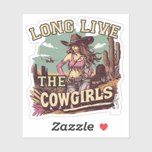 Long live the cowgirl シール (シート)