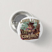 Long live the cowgirl 缶バッジ (正面&裏面)
