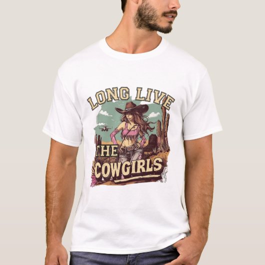 Long live the cowgirl tシャツ (正面)