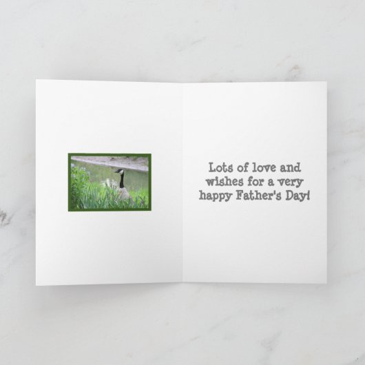 LONG-NECKED GOOSE/CUTE FATHER'S DAY CARD カード (内部)
