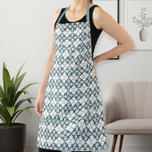Long Patterned Apron for Women & Men エプロン