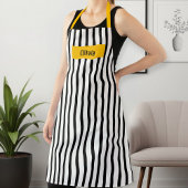 Long Patterned Apron for Women & Men – Durable  エプロン