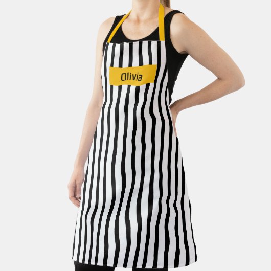 Long Patterned Apron for Women & Men – Durable  エプロン (インサイチュ)