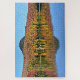 Long Pond秋，ウェストモア，バーモント ジグソーパズル