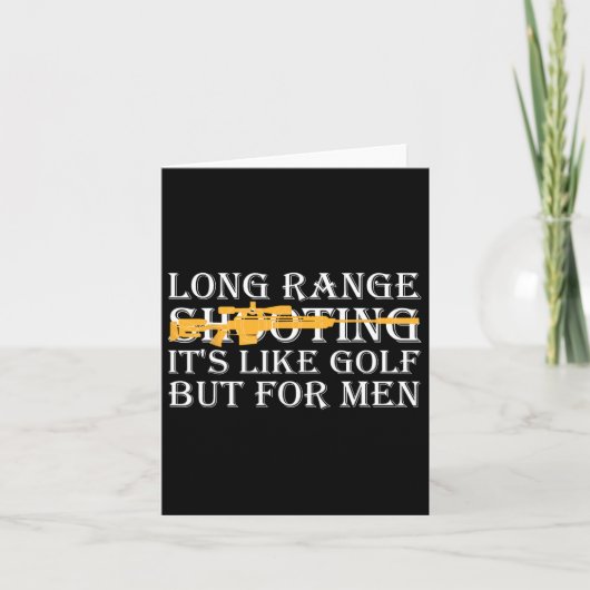 Long Range Shooting It's Like Golf But For Men 4 カード (正面)