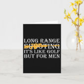 Long Range Shooting It's Like Golf But For Men 4 カード (黄色い花)