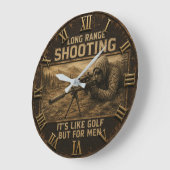 Long Range Shooting Precision Marksman Rustic ラージ壁時計 (傾斜)