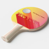 Long Shadow Personalization Gradiant Colors Sports 卓球ラケット (正面アングル)