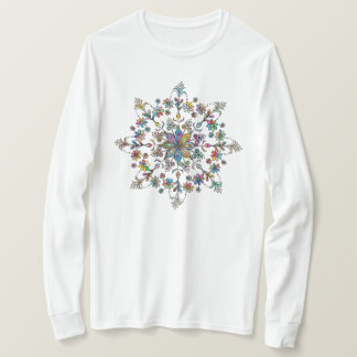 Long sleeve color mandala T-Shirt Tシャツ