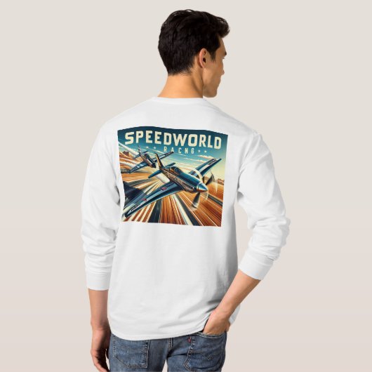 Long sleeve racing tシャツ (裏面フル)