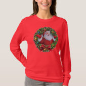 Long Sleeve Santa Clause T Shirts Tシャツ (正面)