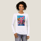 Long Sleeve Shirt – EKNAKHON Boost Bunny with Cosm トライブレンドTシャツ (正面全体)