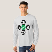 Long Sleeve T-Shirt ash  DESIGN SPORT 26 Tシャツ (正面フル)