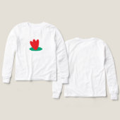  long sleeve T-Shirt with flower on a pond (デザイン 正面＆背面)