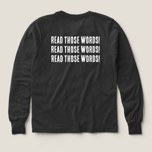 Long Sleeve Tee - Any Size (デザイン背面)