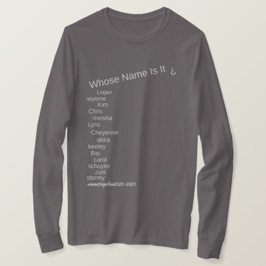 LONG SLEEVE TSHIRT all family sizes/styles Sm - 3X Tシャツ (デザイン正面)