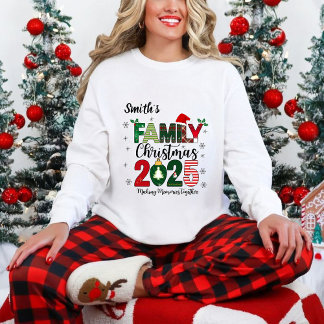 Long-sleeved Christmas T-shirt 2025 Tシャツ