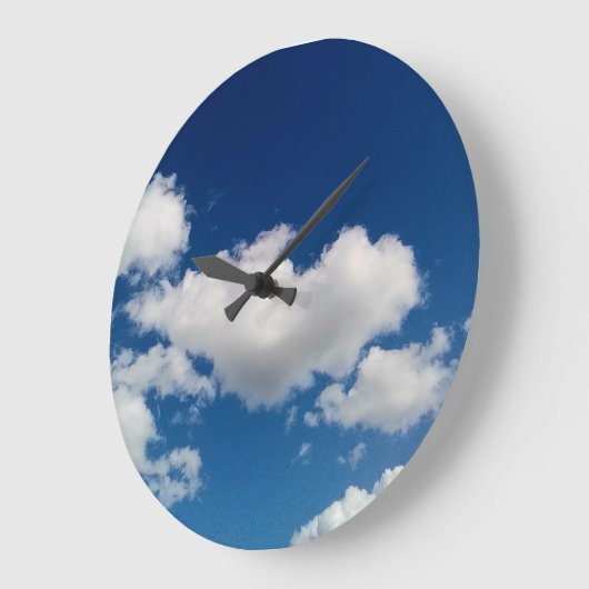 Long soft cloud ラージ壁時計 (傾斜)