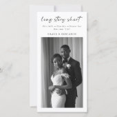 Long Story Short Bookmark Modern Minimalist Photo セーブザデート (正面)