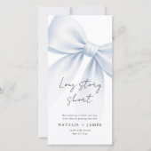 Long Story Short | Elegant Bow Bookmark Wedding セーブザデート (正面)