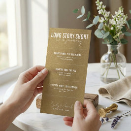 Long Story Short Modern Script Timeline Wedding セーブザデート