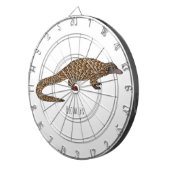 Long-tailed pangolin cartoon illustration  ダーツボード (正面右)
